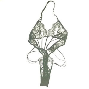 VICTORIA Secret Black Lace Micro Teddy